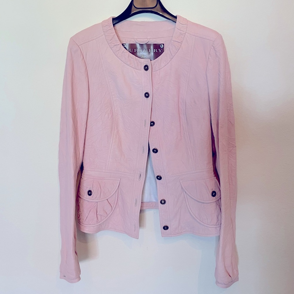 Burberry leather jacket